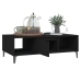 Mesa de centro madera contrachapada negro 103,5x60x35 cm