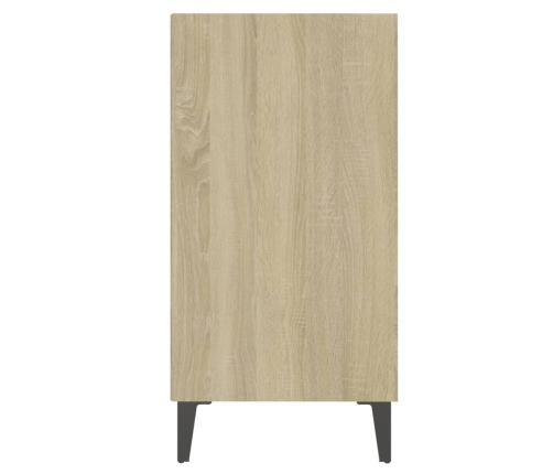 Aparador de madera contrachapada color roble Sonoma 57x35x70 cm