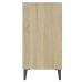 Aparador de madera contrachapada color roble Sonoma 57x35x70 cm