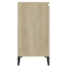 Aparador de madera contrachapada color roble Sonoma 60x35x70 cm