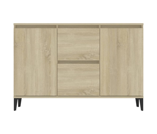 Aparador madera contrachapada color roble Sonoma 104x35x70 cm