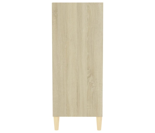 Aparador madera contrachapada color roble Sonoma 57x35x90 cm