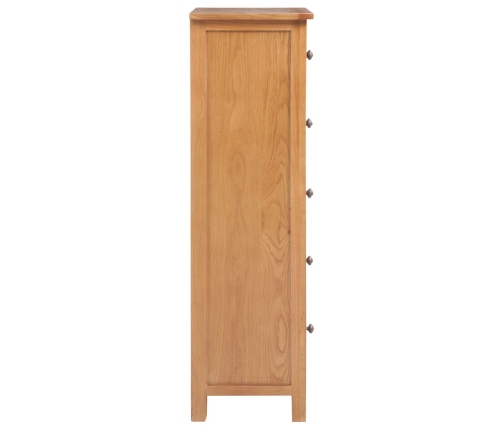 Cajonera sinfonier de madera de roble maciza 45x32x110 cm