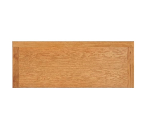 Mesa consola de madera maciza de roble 110x35x75 cm