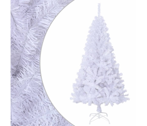 Árbol de Navidad artificial con ramas gruesas PVC blanco 120 cm