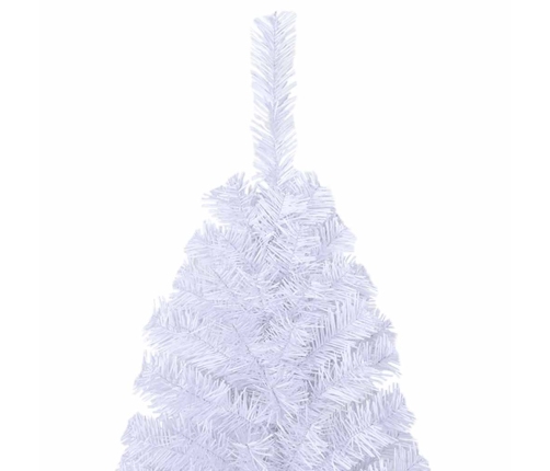 Árbol de Navidad artificial con ramas gruesas PVC blanco 120 cm