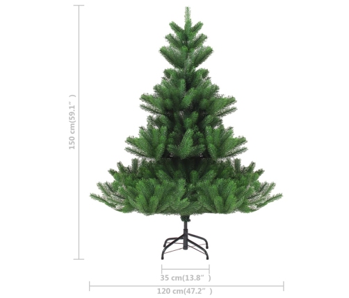 Árbol de Navidad artificial abeto Nordmann verde 150 cm