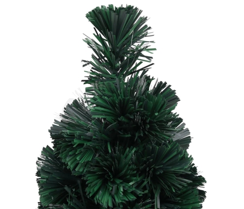 Árbol de Navidad artificial estrecho soporte fibra óptica 64 cm