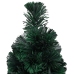 Árbol de Navidad artificial estrecho soporte fibra óptica 64 cm