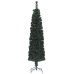 Árbol Navidad estrecho artificial soporte fibra óptica 120 cm