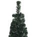 Árbol Navidad estrecho artificial soporte fibra óptica 120 cm