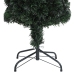 Árbol Navidad estrecho artificial soporte fibra óptica 120 cm