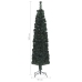 Árbol Navidad estrecho artificial soporte fibra óptica 180 cm