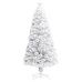 Árbol de Navidad artificial con luces fibra óptica blanco 120cm