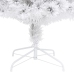 Árbol de Navidad artificial con luces fibra óptica blanco 180cm