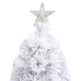 Árbol de Navidad artificial con luces fibra óptica blanco 240cm