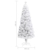 Árbol de Navidad artificial con luces fibra óptica blanco 240cm