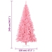 Árbol de Navidad artificial con soporte PVC rosa 240 cm