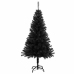 Árbol de Navidad artificial con soporte PVC negro 120 cm