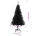 Árbol de Navidad artificial con soporte PVC negro 120 cm