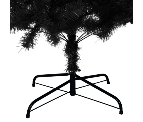 Árbol de Navidad artificial con soporte PVC negro 240 cm