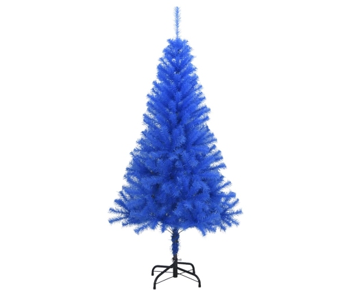 Árbol de Navidad artificial con soporte PVC azul 120 cm