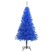 Árbol de Navidad artificial con soporte PVC azul 120 cm