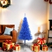 Árbol de Navidad artificial con soporte PVC azul 120 cm