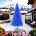 Árbol de Navidad artificial con soporte PVC azul 240 cm