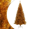 Árbol de Navidad artificial con soporte PET dorado 240 cm