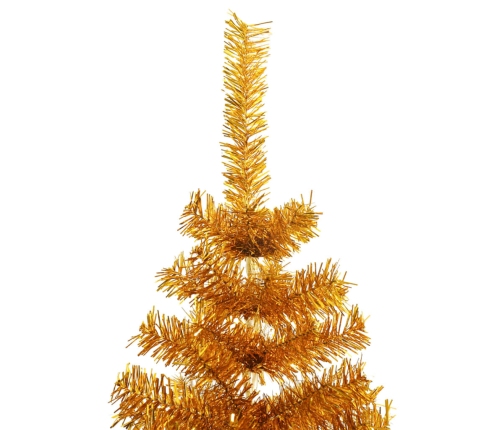 Árbol de Navidad artificial con soporte PET dorado 240 cm