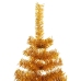 Árbol de Navidad artificial con soporte PET dorado 240 cm