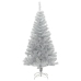 Árbol de Navidad artificial con soporte plateado PET 120 cm