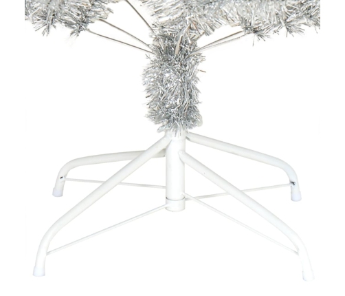 Árbol de Navidad artificial con soporte plateado PET 240 cm