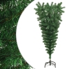 Árbol de Navidad artificial invertido con soporte verde 120 cm