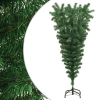 Árbol de Navidad artificial invertido con soporte verde 150 cm