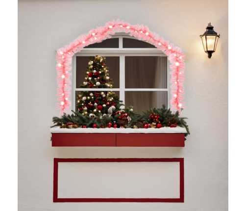 Guirnalda de Navidad con luces LED rosa 10 m