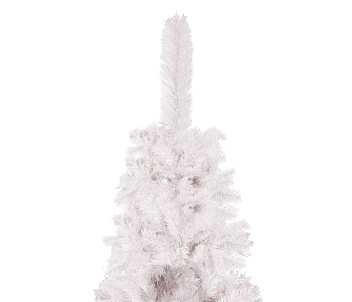 Árbol de Navidad delgado blanco 120 cm