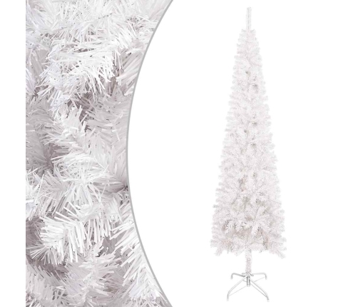 Árbol de Navidad delgado blanco 150 cm