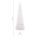 Árbol de Navidad delgado blanco 150 cm