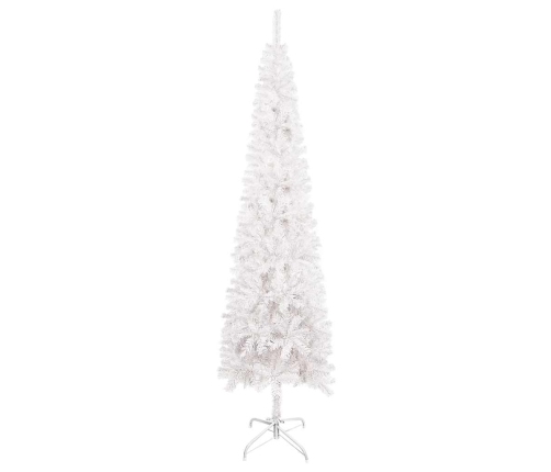 Árbol de Navidad delgado blanco 180 cm