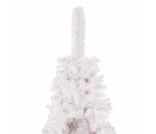 Árbol de Navidad delgado blanco 180 cm