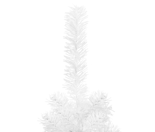 Árbol de Navidad delgado blanco 210 cm