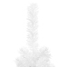 Árbol de Navidad delgado blanco 210 cm