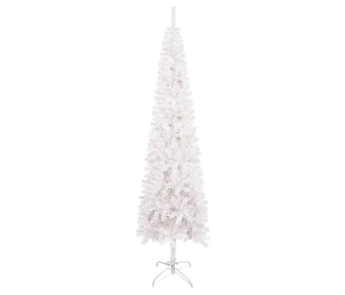 Árbol de Navidad delgado blanco 240 cm