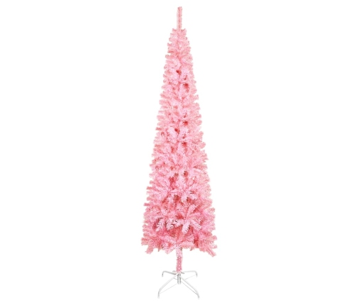 Árbol de Navidad delgado rosa 120 cm