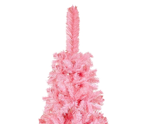 Árbol de Navidad delgado rosa 120 cm