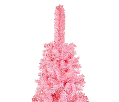 Árbol de Navidad delgado rosa 150 cm