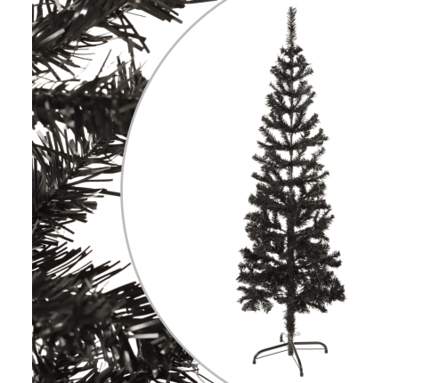 Árbol de Navidad delgado negro 120 cm