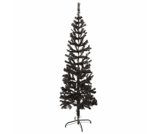 Árbol de Navidad delgado negro 150 cm